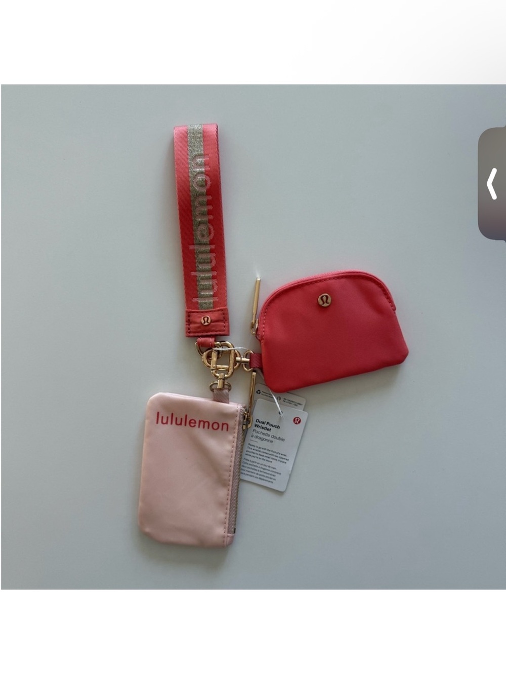 Lululemon dual pouch wristlet